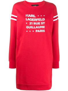 Karl Lagerfeld платье-толстовка Rue St Guillaume