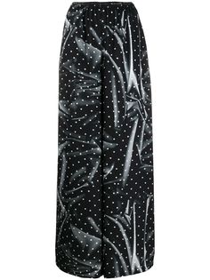Mm6 Maison Margiela брюки в пижамном стиле в горох