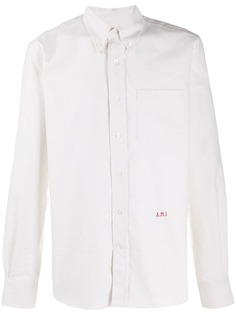 Ami Paris рубашка с вышитым логотипом