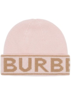 Burberry шапка бини с логотипом