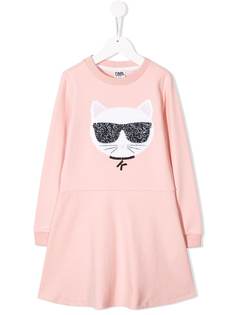 Karl Lagerfeld Kids платье Ikonik Choupette