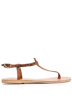 Ancient Greek Sandals сандалии Lito с тиснением под кожу питона