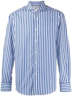Brunello Cucinelli полосатая рубашка с длинными рукавами