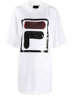 Fila платье-худи с логотипом из пайеток