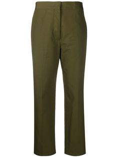 Jil Sander укороченные брюки кроя слим