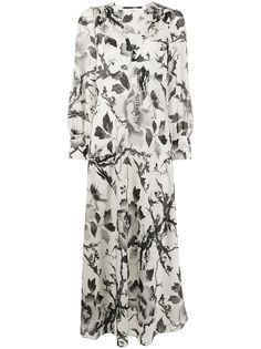 McQ Alexander McQueen платье макси с цветочным принтом