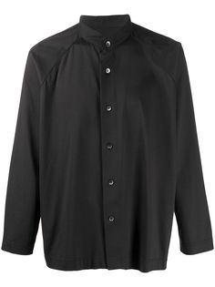 Homme Plissé Issey Miyake рубашка без воротника