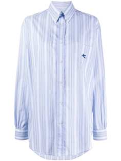 Etro рубашка в полоску с длинными рукавами