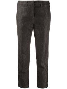 Emporio Armani брюки кроя слим с жатым эффектом