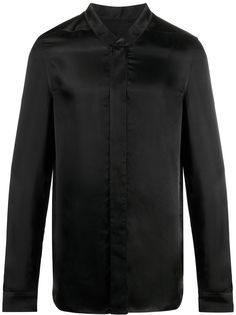Rick Owens атласная рубашка