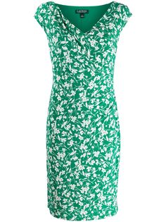 Lauren Ralph Lauren облегающее платье с цветочным принтом