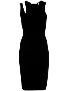 Helmut Lang облегающее платье с вырезами