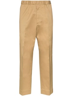 Jil Sander строгие брюки с эластичным поясом