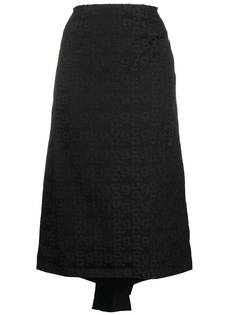 Comme Des Garçons юбка годе с монограммой