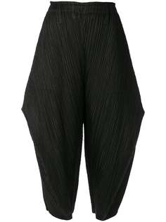 Pleats Please Issey Miyake укороченные брюки Angular