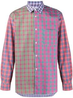 Comme Des Garçons Shirt клетчатая рубашка в технике пэчворк