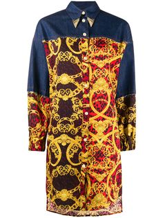 Versace Jeans Couture длинная рубашка с принтом Baroque
