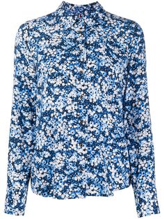Tommy Hilfiger приталенная рубашка с цветочным принтом