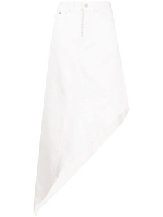 Mm6 Maison Margiela джинсовая юбка асимметричного кроя
