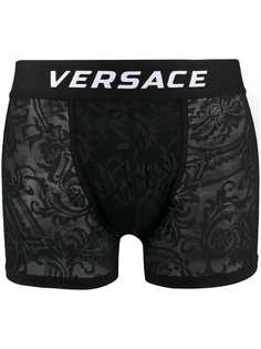Versace кружевные боксеры