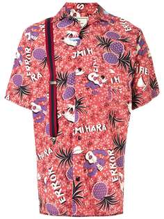 Maison Mihara Yasuhiro рубашка с короткими рукавами и принтом