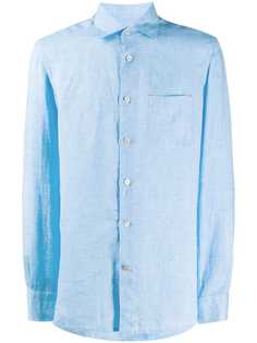 Kiton рубашка с заостренным воротником