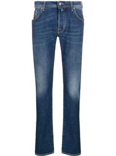 Jacob Cohen джинсы прямого кроя с эффектом потертости