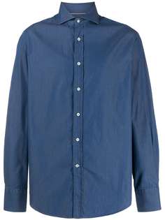 Brunello Cucinelli рубашка из ткани шамбре