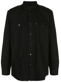 WARDROBE.NYC рубашка с нашивкой-логотипом
