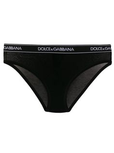 Dolce & Gabbana трусы-брифы с логотипом на поясе