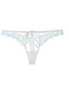 Fleur Du Mal Lily embroidery thong