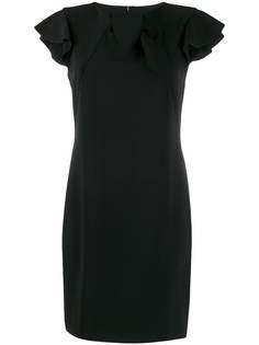 Moschino платье с оборками на рукавах