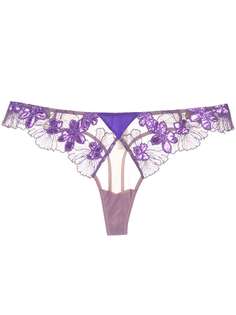 Fleur Du Mal Lace embroidered thong