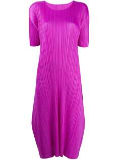 Pleats Please Issey Miyake плиссированное платье миди