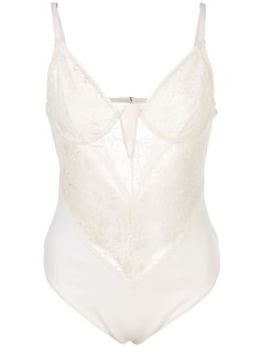Fleur Du Mal кружевное боди Gardenia