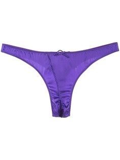 Fleur Du Mal Luxe Crotchless Thong