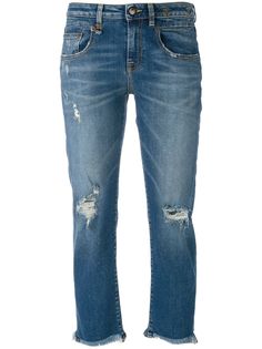 R13 укороченные джинсы
