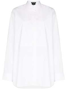 Ann Demeulemeester рубашка оверсайз с манишкой