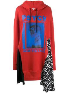 McQ Alexander McQueen платье-свитер с графичным принтом и вставками
