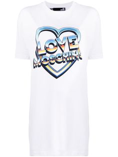 Love Moschino платье-футболка с логотипом