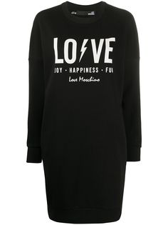 Love Moschino платье-свитер с логотипом