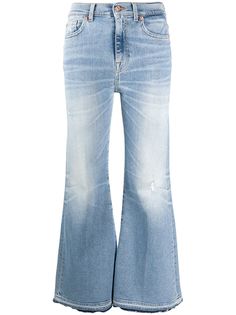 7 For All Mankind расклешенные джинсы
