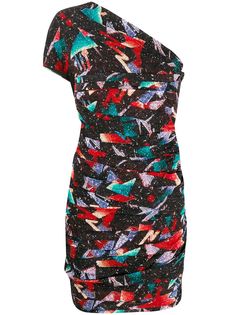 IRO короткое платье Cabinda с абстрактным принтом