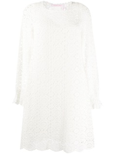 See by Chloé платье мини в технике кроше