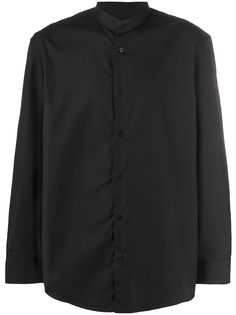 Issey Miyake Men рубашка свободного кроя с воротником-стойкой