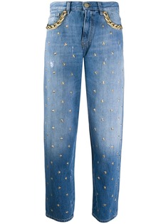 Pinko джинсы mom с заклепками в форме звезд