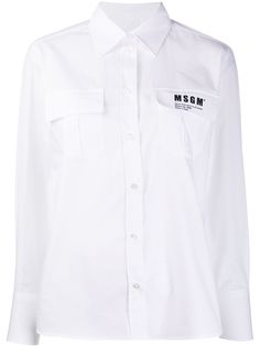 MSGM рубашка с накладным карманом