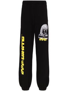 Off-White спортивные брюки с логотипом