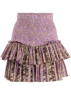 Isabel Marant Étoile плиссированная юбка мини с цветочным принтом
