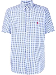Polo Ralph Lauren клетчатая рубашка с короткими рукавами и логотипом
